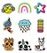 Carson Dellosa 150-Piece Rainbow Decorations, Emoji, Mermaid, Unicorn, Heart, Summer Sunglasses and Star Decor for Bulletin Board, Party and Classroom Must Haves